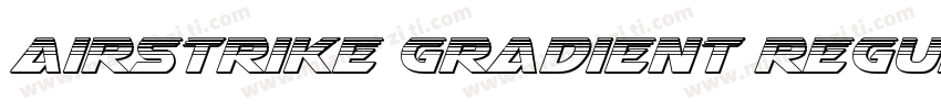 Airstrike Gradient Regular字体转换